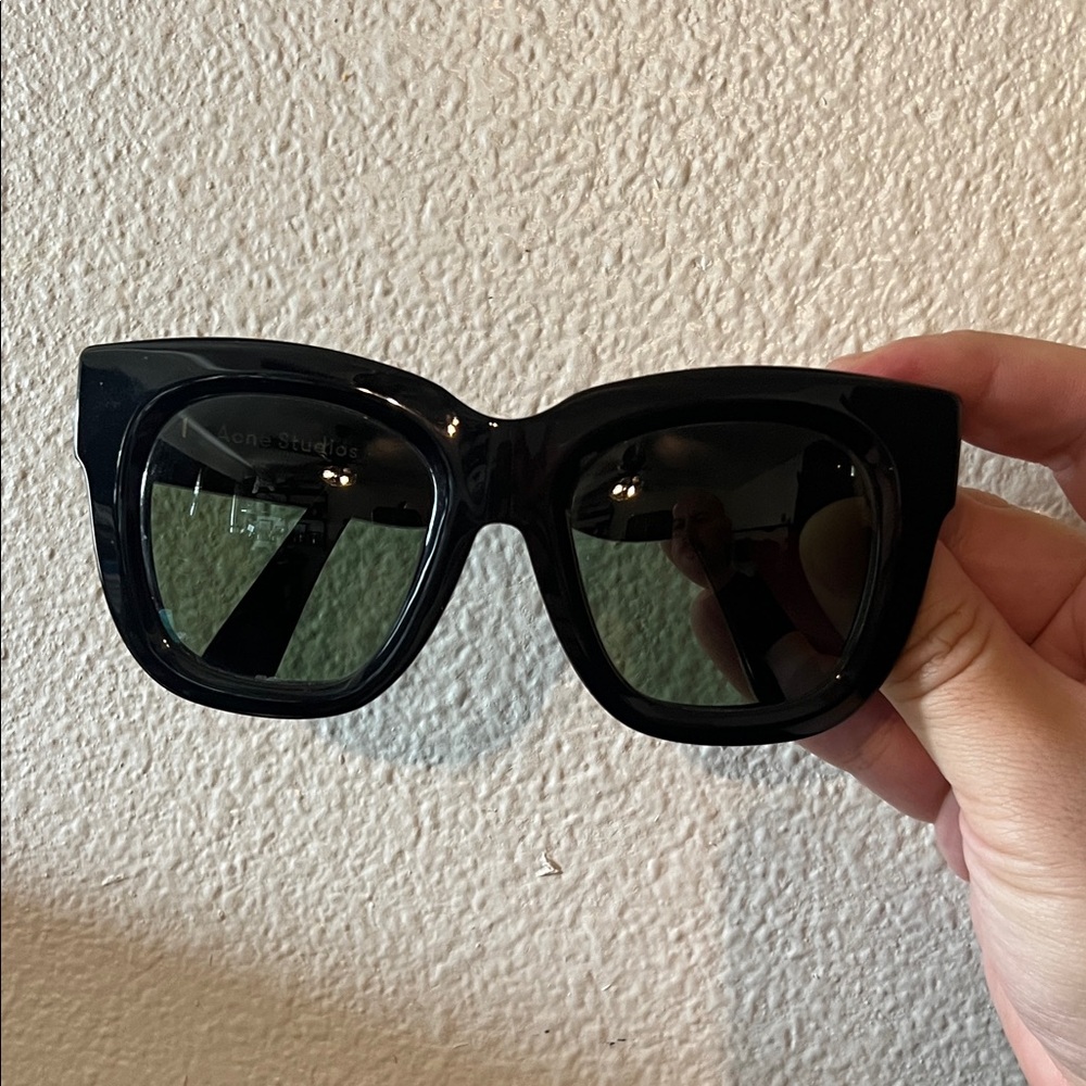 Acne Studio black Library Oversized Sunglasses